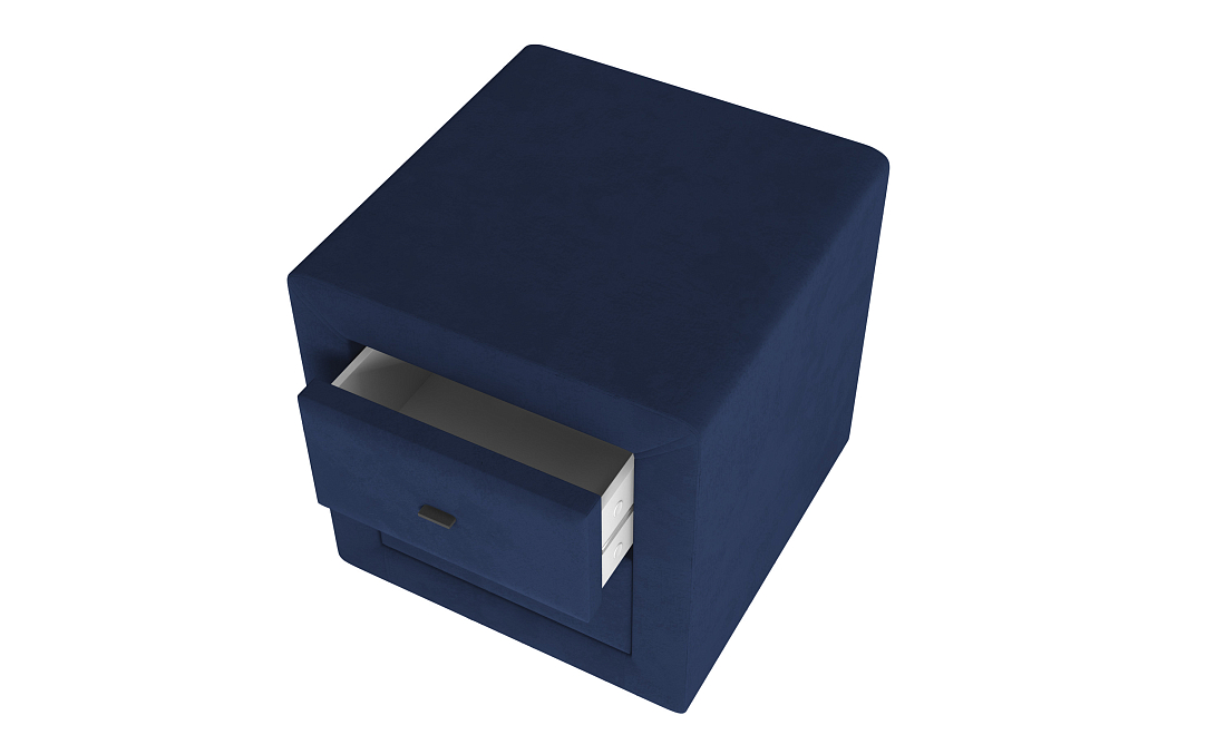 Тумба прикроватная 06.34 - 01 Гамма велюр fresh найт блю